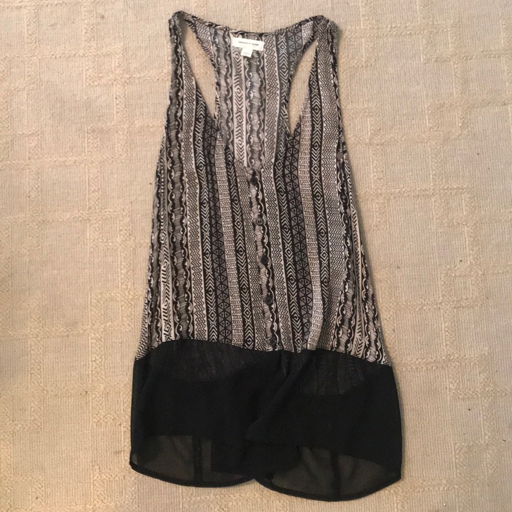 Silence and Noise button up tank top
